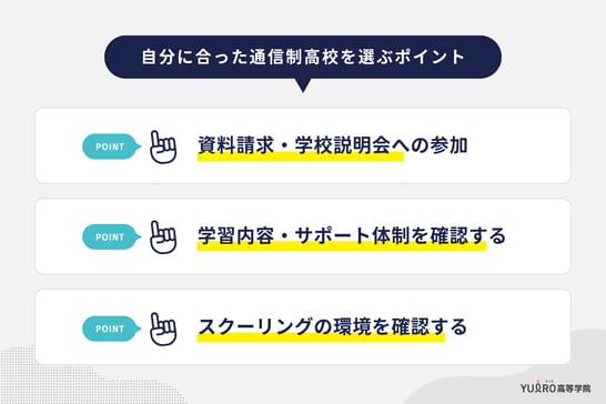自分に合った通信制高校を選ぶポイント_ユイロ