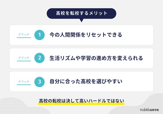 高校を転校するメリット_ユイロ