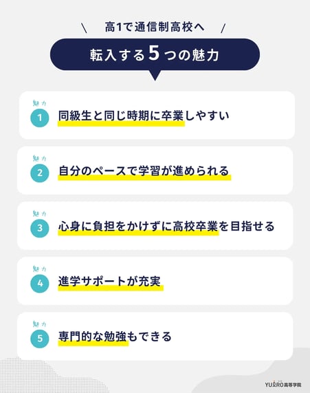 高1で通信制高校に転入 5つの魅力_ユイロ
