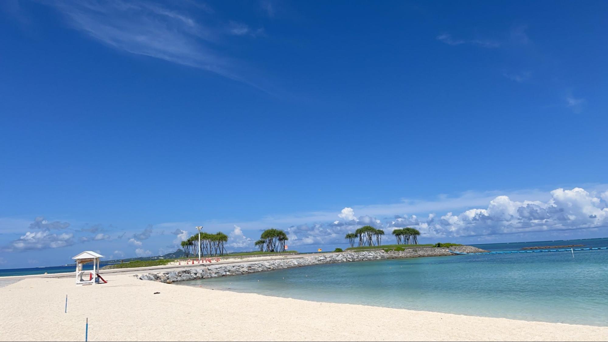 大野さんのお気に入り 校舎付近のエメラルドビーチ