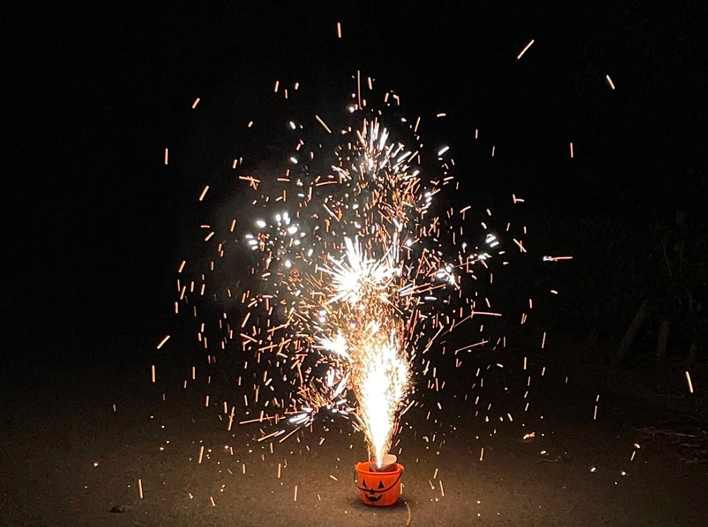 海辺で開催された花火大会