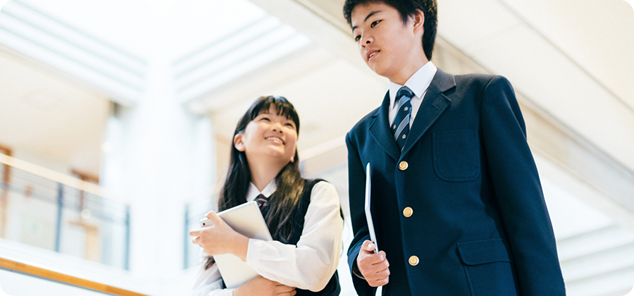 中等部の生徒は100%、高等部に進学できる