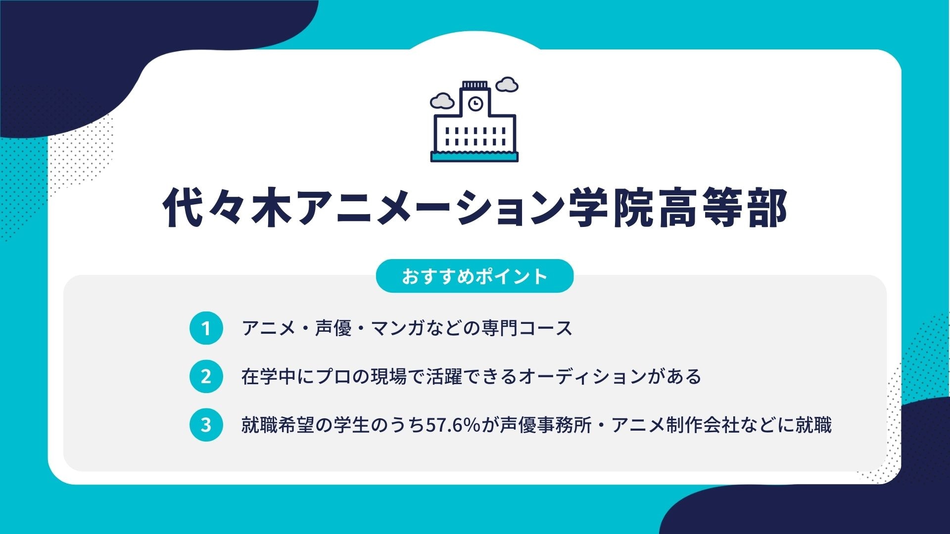 代々木アニメーション学院高等部