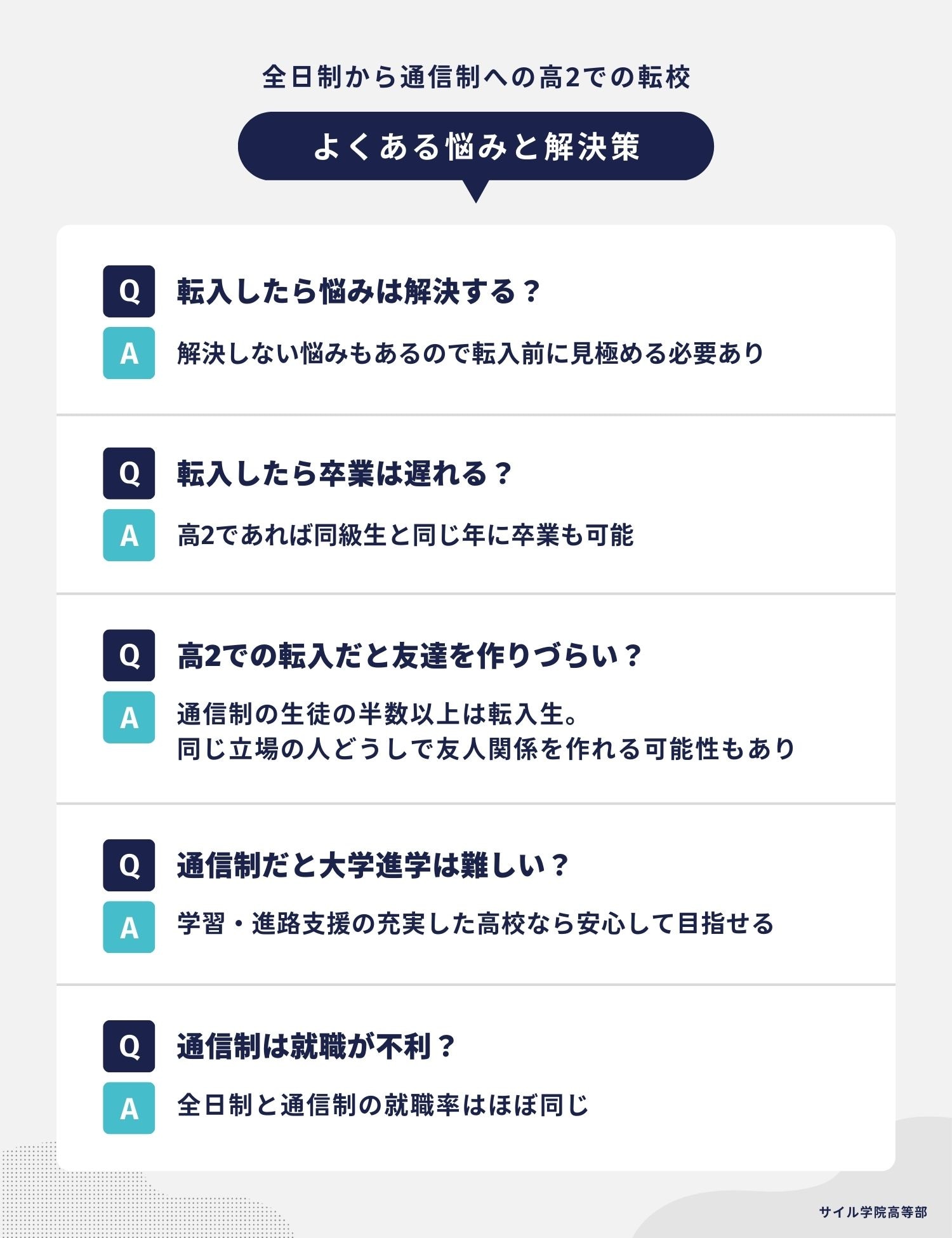 全日制から通信制への高2での転校|よくある悩みと解決策