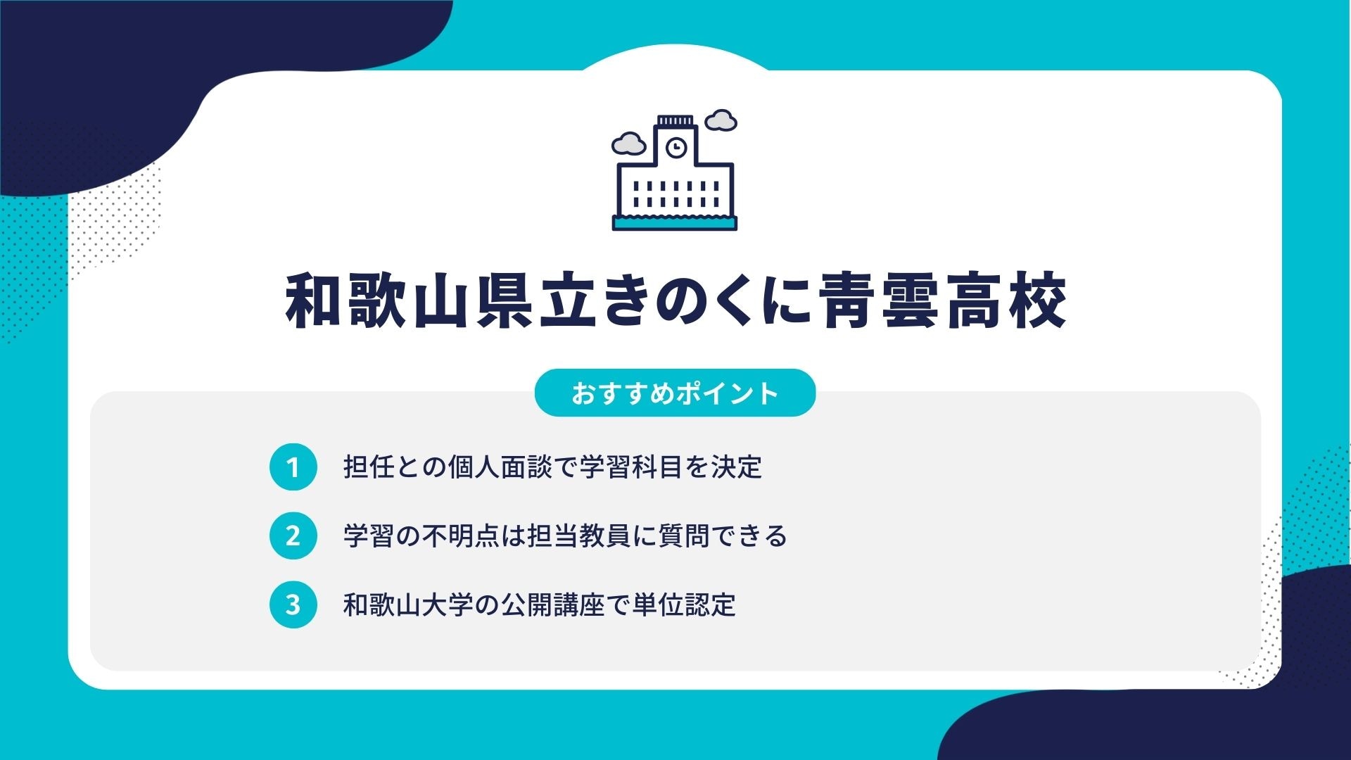 和歌山県立きのくに青雲高校