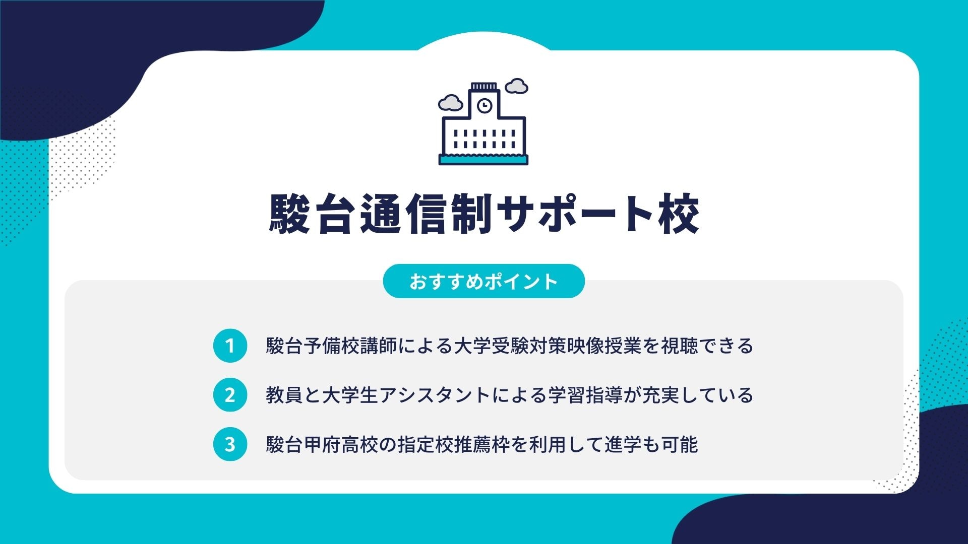 駿台通信制サポート校